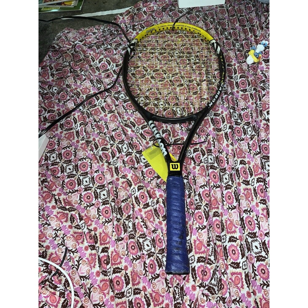 Wilson Hyper Hammer Tennis Racquet 110” 4 1/4” Grip Black Yellow